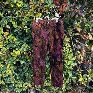 90’s Ralph Lauren Paisley Straight Leg Corduroy Pants